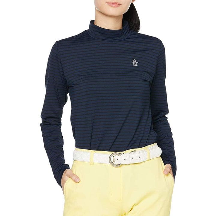 ❁新品タグ付❁マンシングウェア　ハイネック長袖シャツネイビー　サイズLL