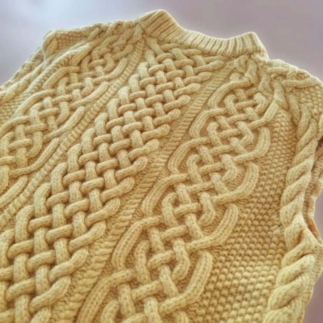 最安値　ドゥロワー　drawer アランベスト　69300円　カシミヤ　ニット