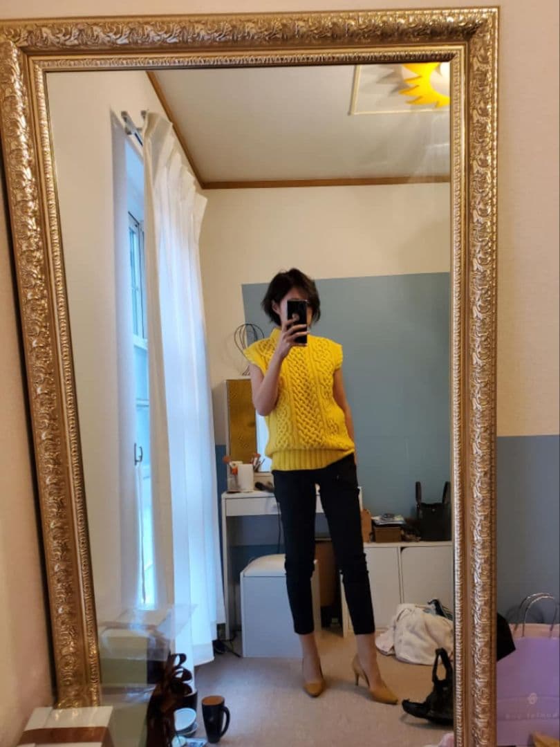 最安値　ドゥロワー　drawer アランベスト　69300円　カシミヤ　ニット