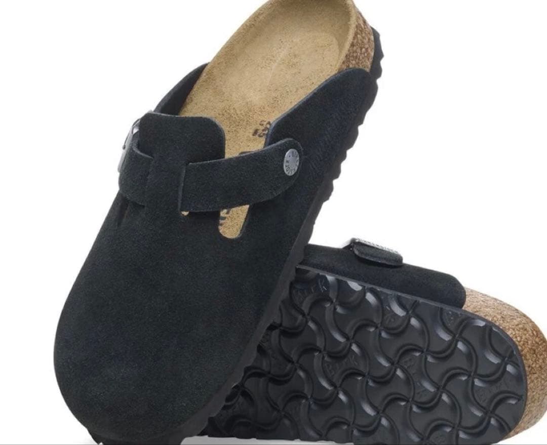 BIRKENSTOCK BOSTON スエード レザー 41 ブラック