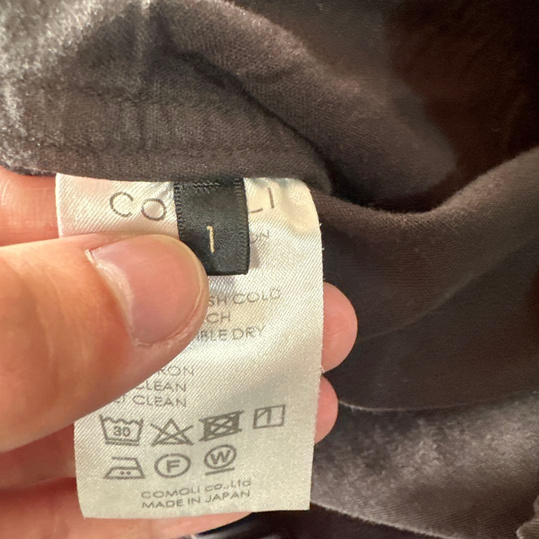 美品 COMOLI 24AW 製品染 ジャケット&パンツ サイズ1 ブラック