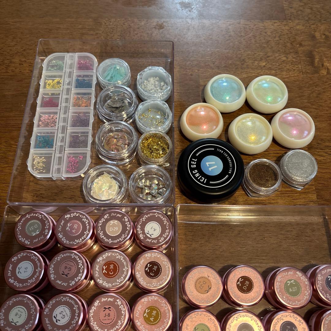 多色ジェルネイル・ネイルパーツセット