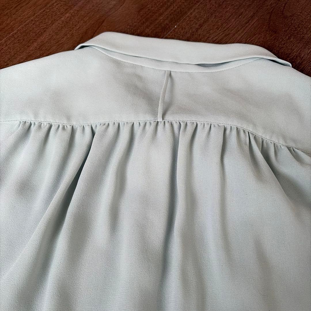 BEIGE 洗える STOW ボウタイブラウス ベイジ 4