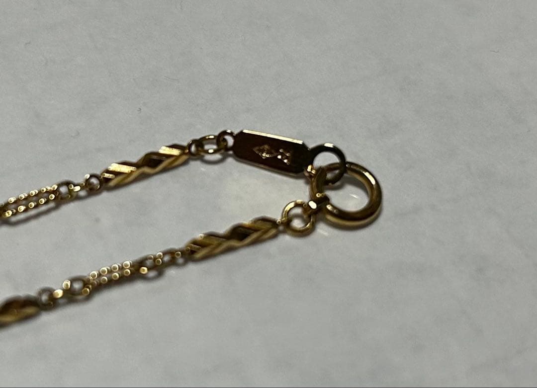 切子チェーンネックレス　造幣局刻印　18K