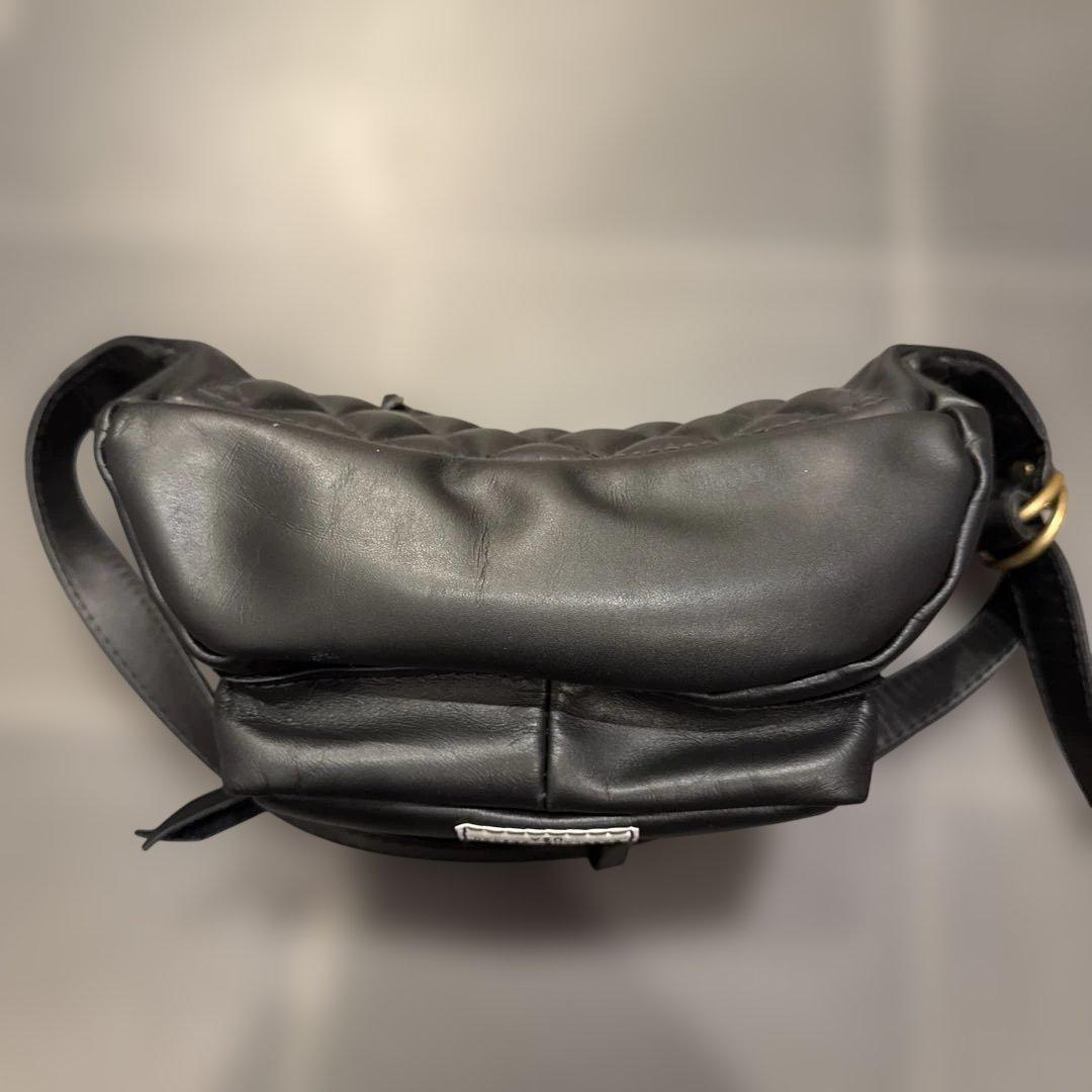 【美品】ラングリッツレザーOutside Pocket Waist Bag