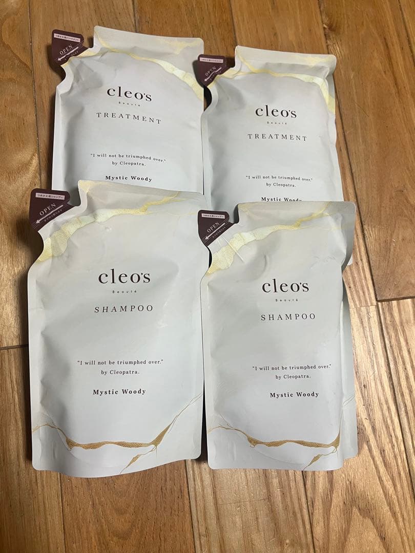 cleos シャンプー トリートメント詰め替え 各2セット