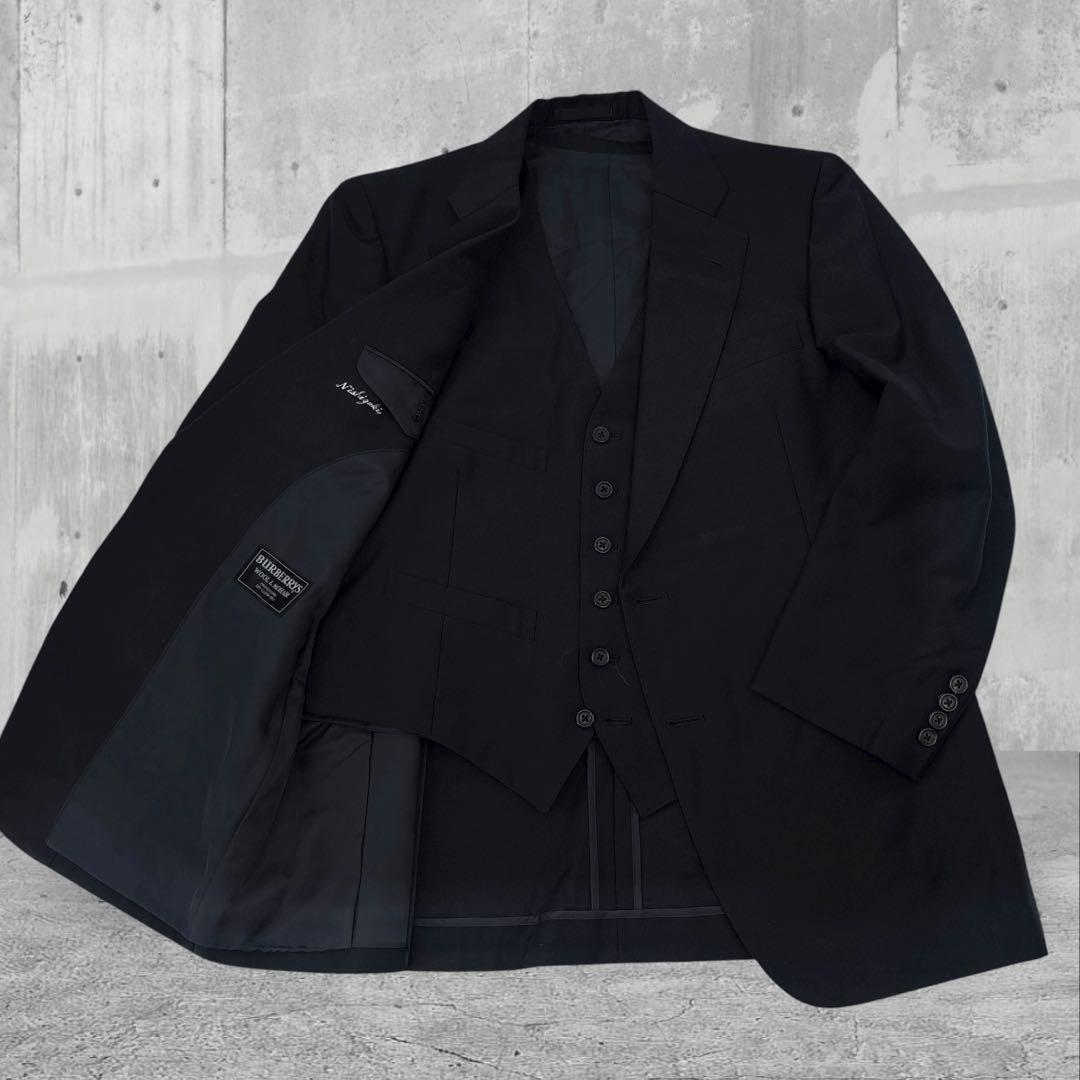 美品】Burberry バーバリー　スーツ　3P セットアップ　ジャケット　90