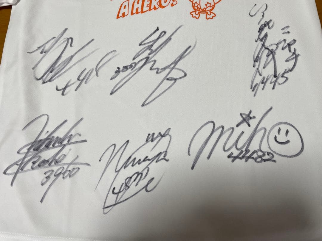 児島キングカップ　ドリームメンバー直筆サインTシャツ