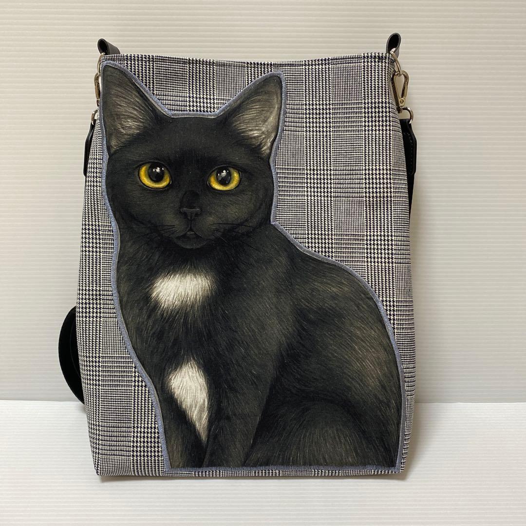 ゆ*ら様 ワンショルダートートバッグ コヤンイサムチョン　黒猫A