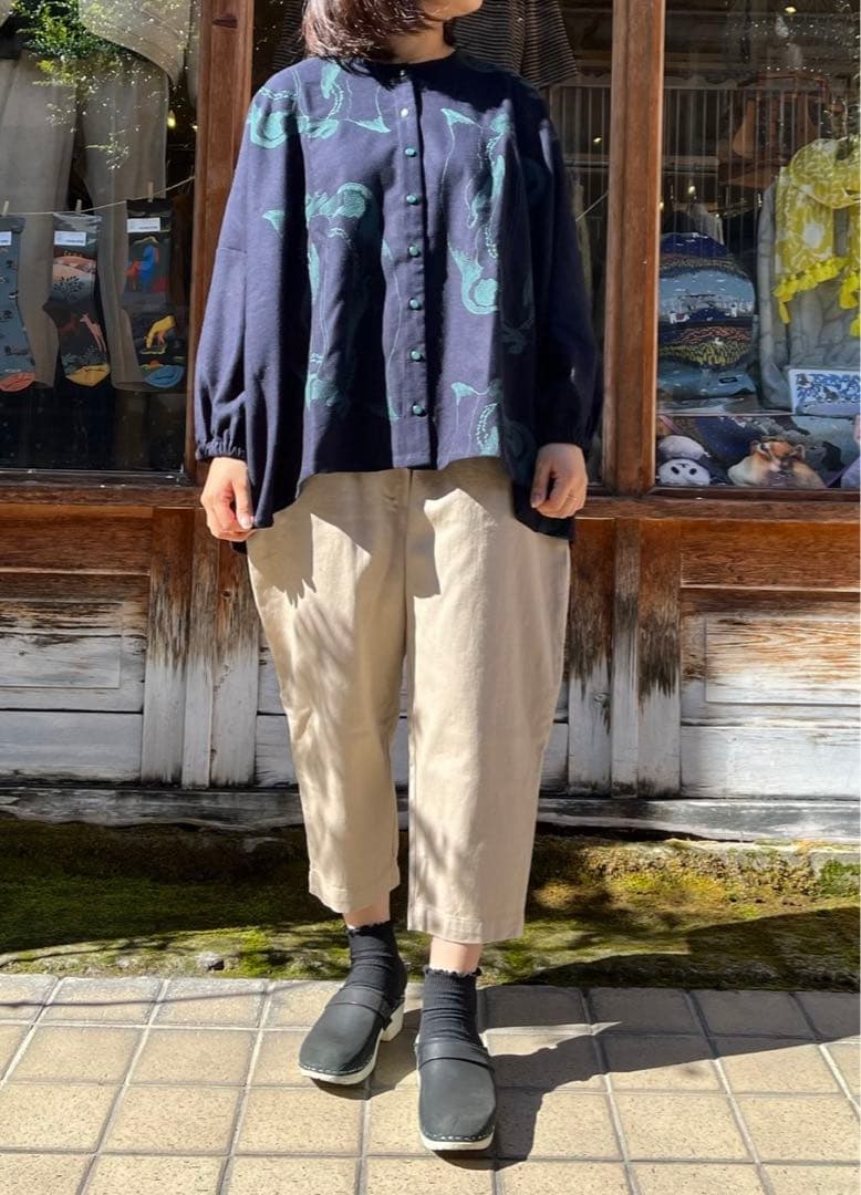 未使用　マーブルシュッドmarble sud ペンギン　刺繍　チュニック