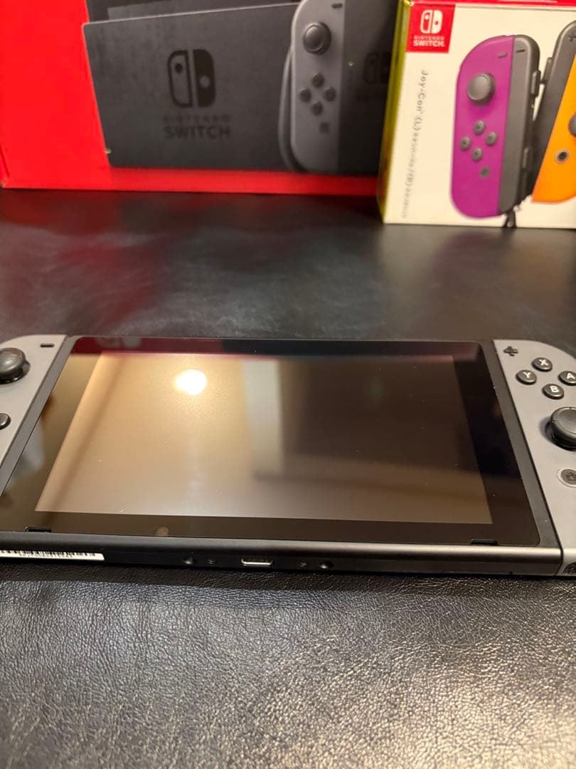 Nintendo Switch 本体 グレー　コントローラー4つ