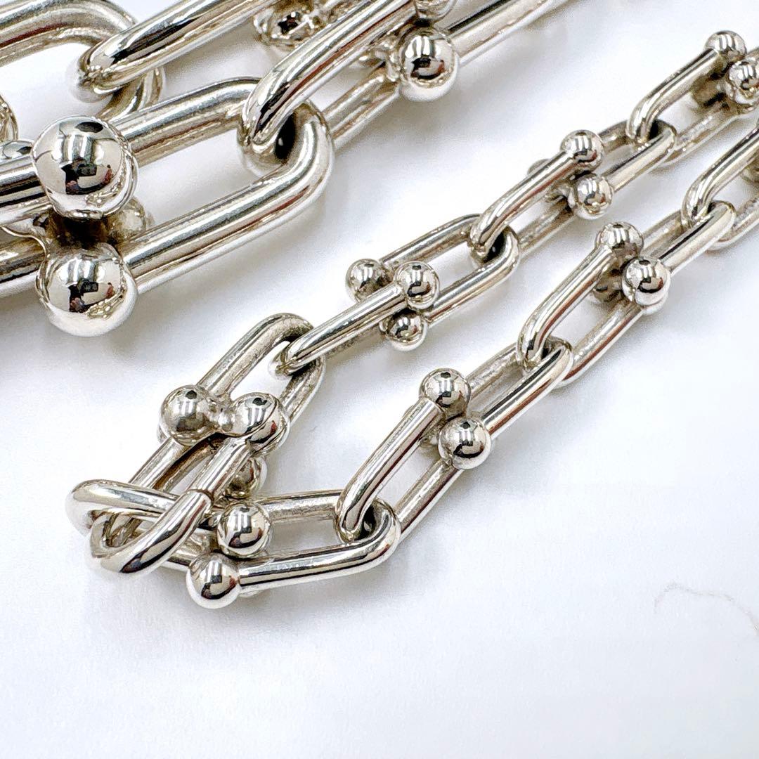 美品 ティファニー ハードウェア グラジュエイテッド ネックレス シルバー925