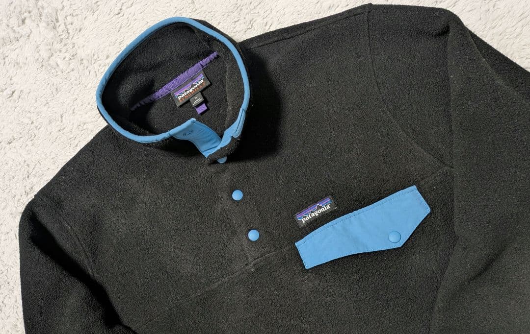 希少　パタゴニア シンチラ スナップT ブラック　ブルー　 M