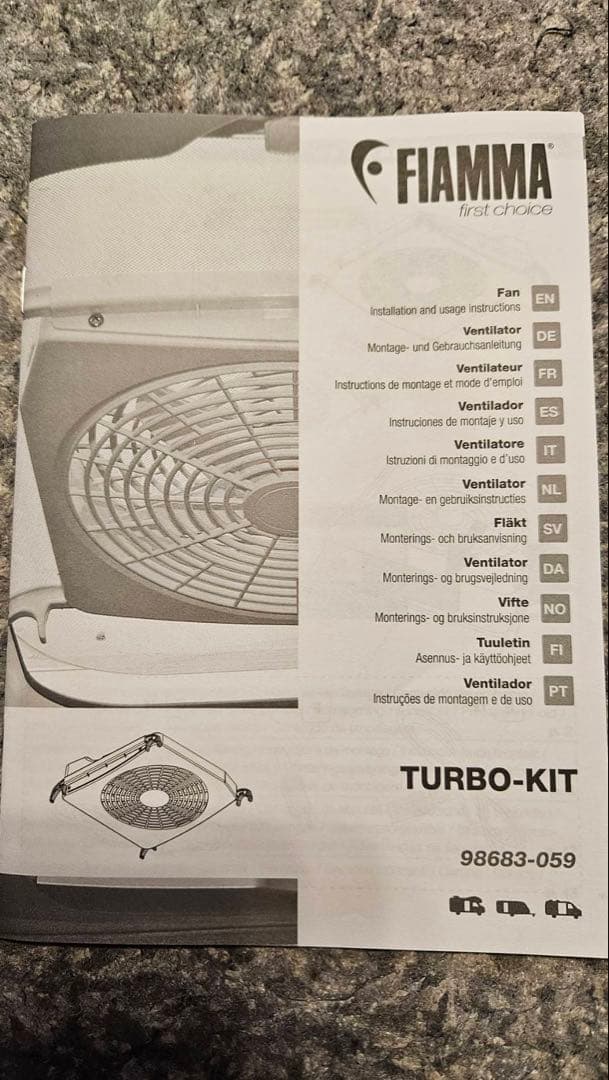 ファン　空調　FIAMMA TURB-KIT