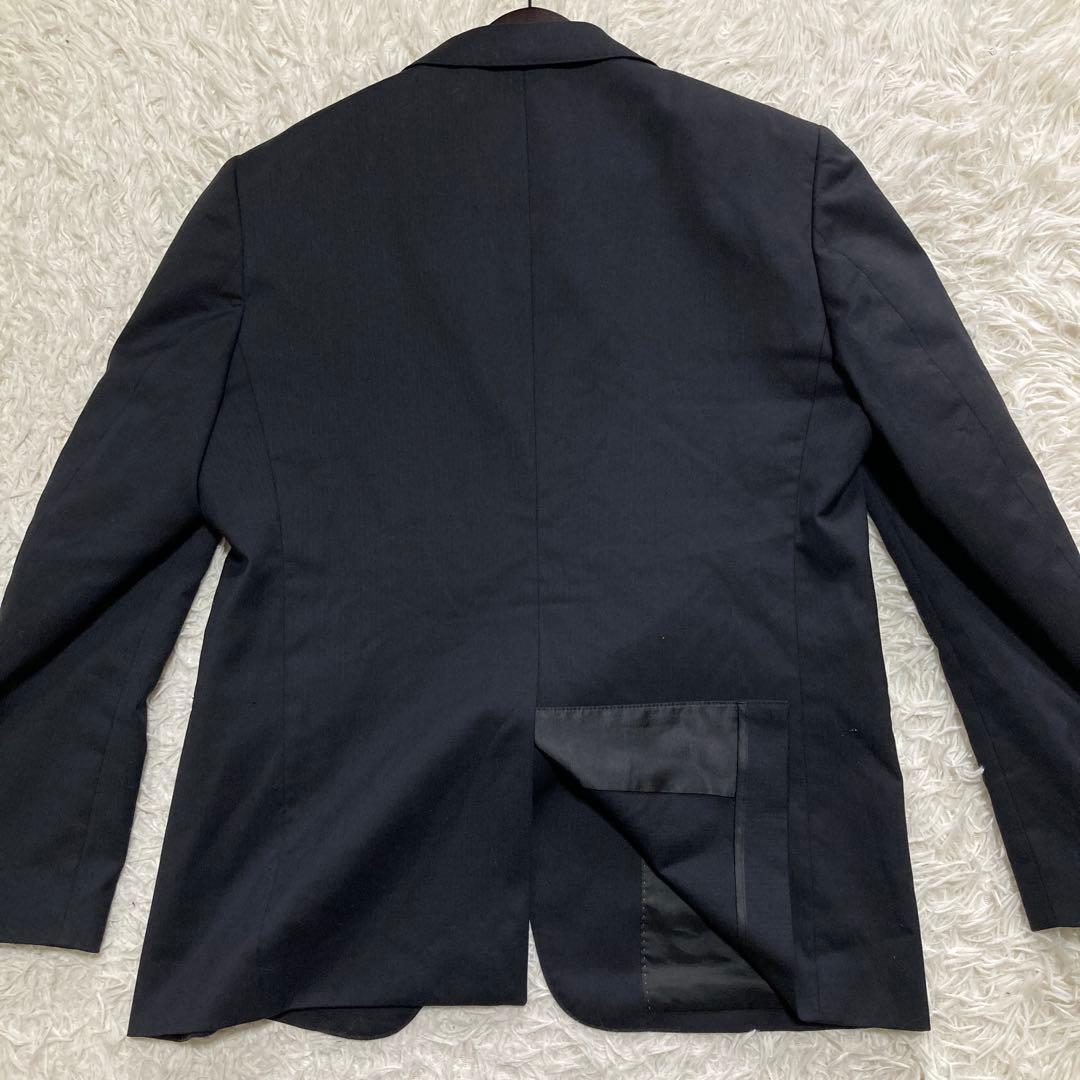青山 セットアップ スーツ L AB5 3ピース ビジネス ベスト ブラック