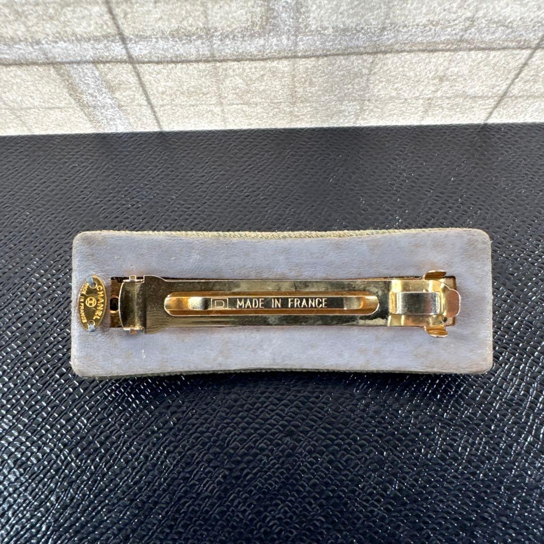 CHANEL シャネル デニム ターンロック ココマーク バレッタ