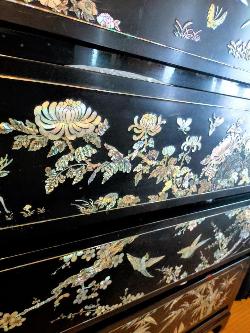 高級 螺鈿細工 韓国 漆器 伝統工芸 定価100万円以上