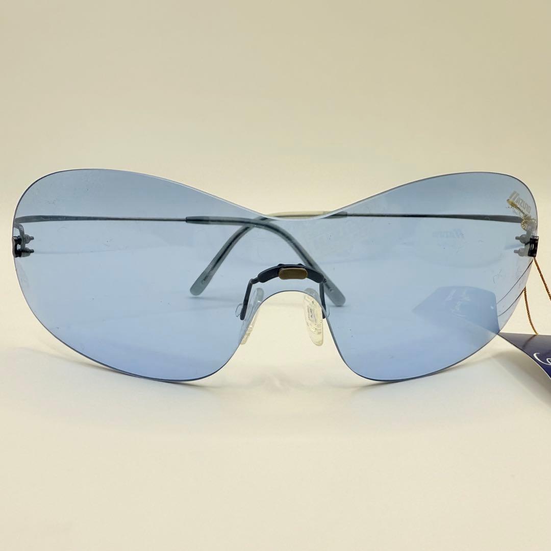 MIZUNO グランドモナーク サングラス ブルー系レンズ L 日本製