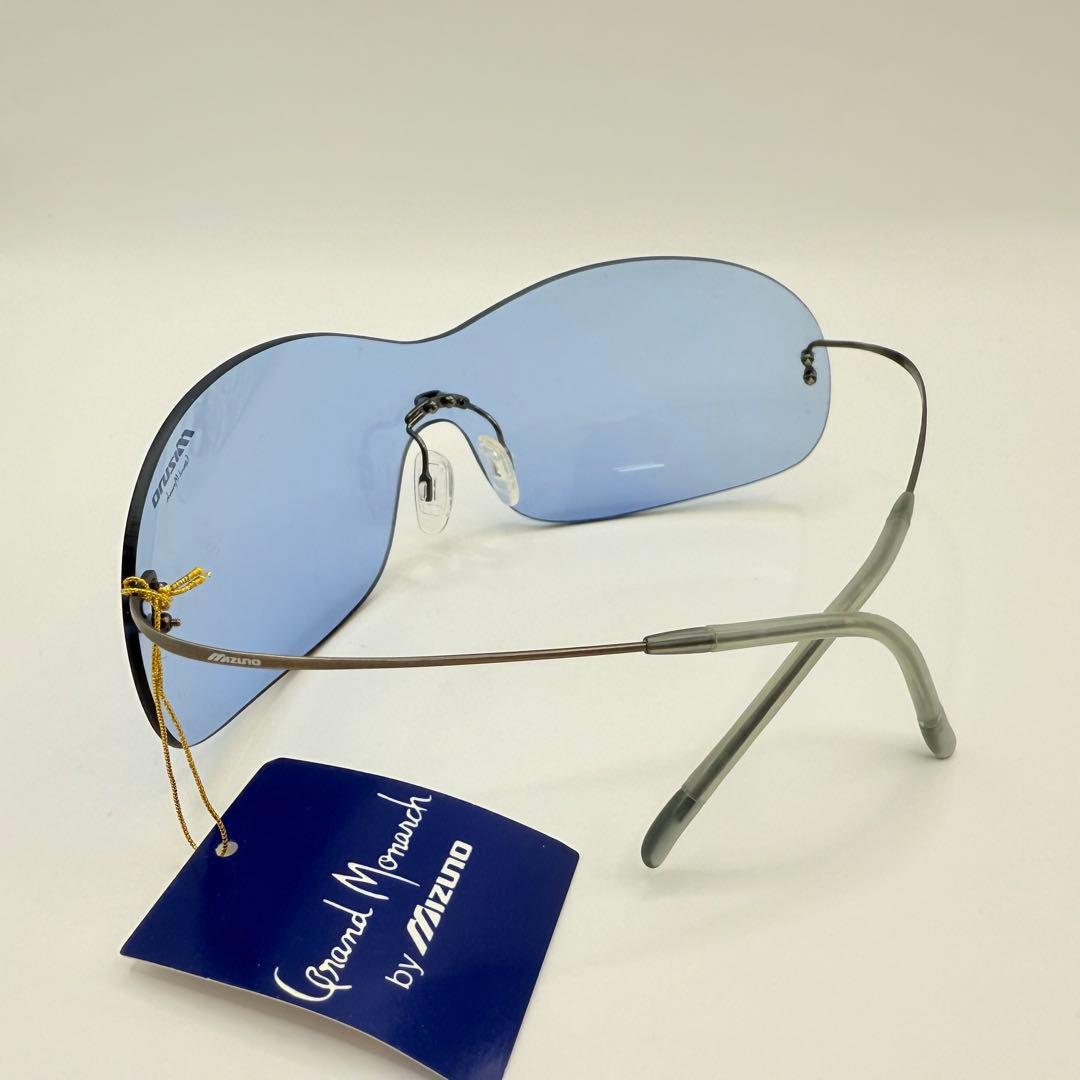 MIZUNO グランドモナーク サングラス ブルー系レンズ L 日本製