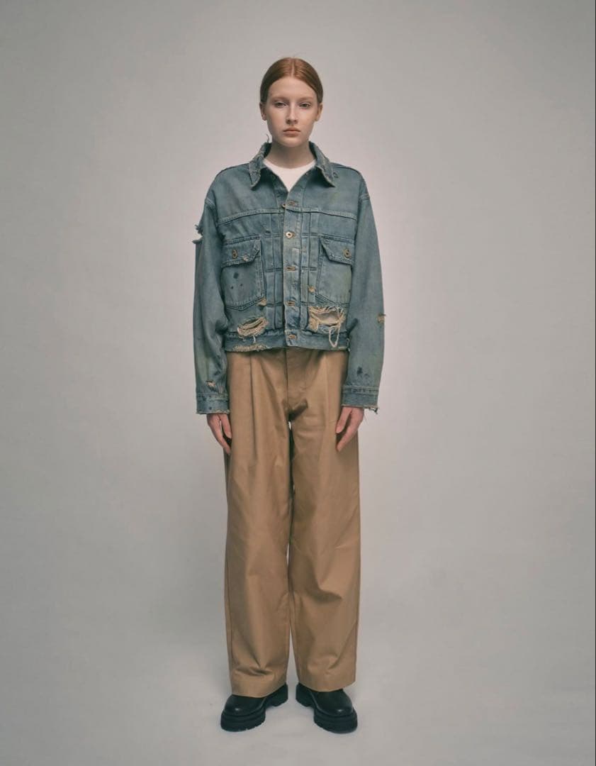 パンツ simply complicated LOOSE FIT CHINO BEIGE