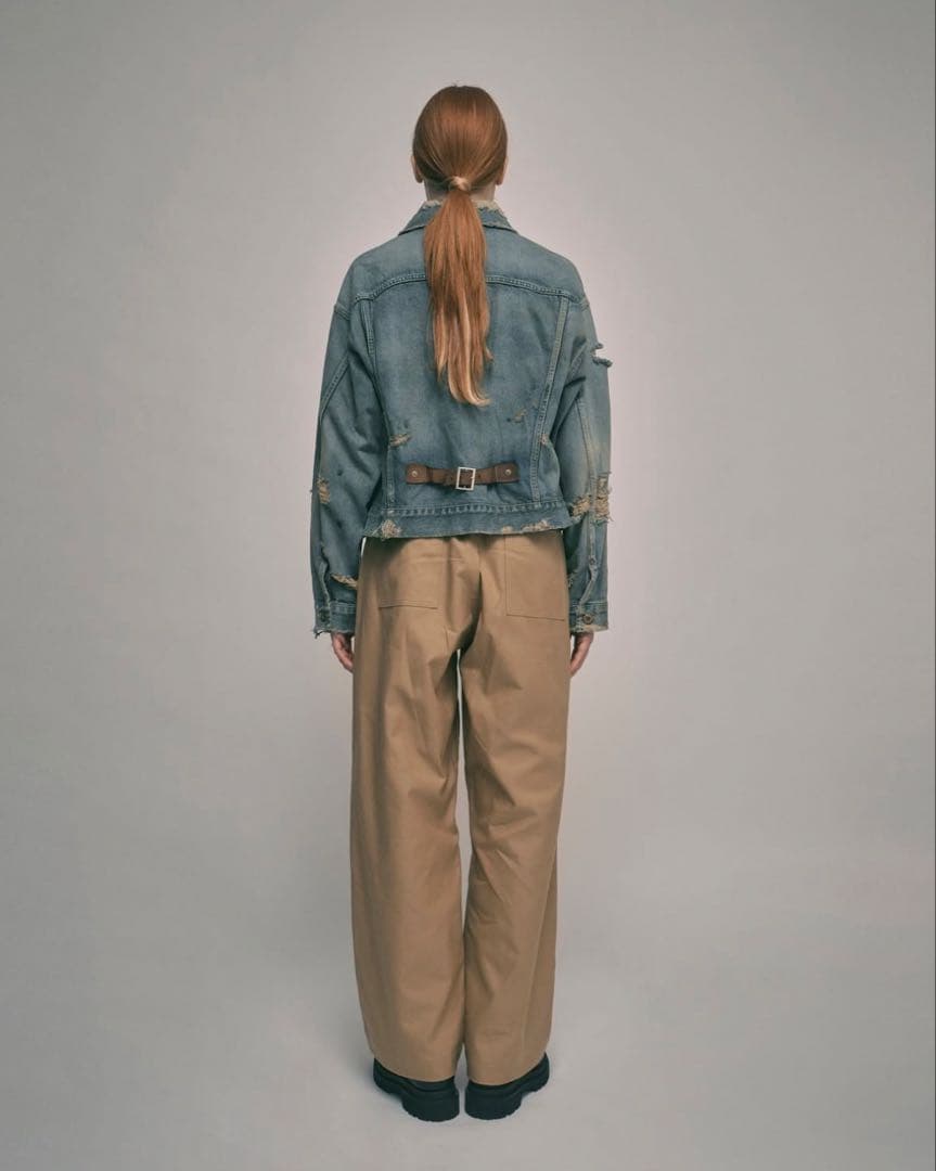 パンツ simply complicated LOOSE FIT CHINO BEIGE