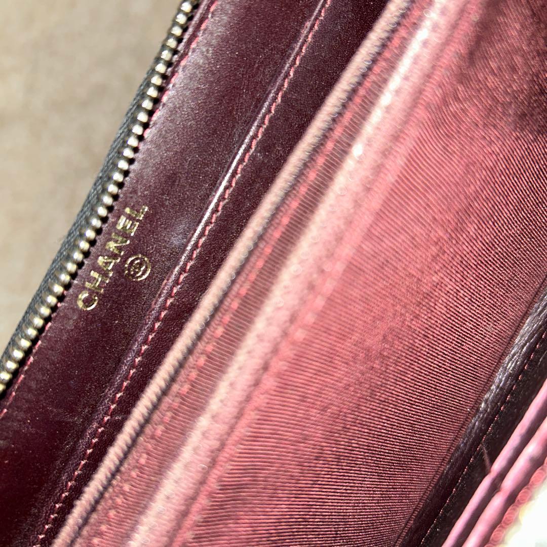 CHANEL シャネル キャビアスキン 黒 長財布