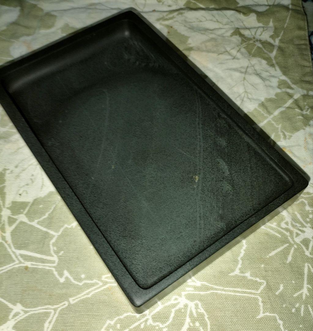 書道の硯 歙州硯 魚仔紋 8インチ 木箱 錦箱入り