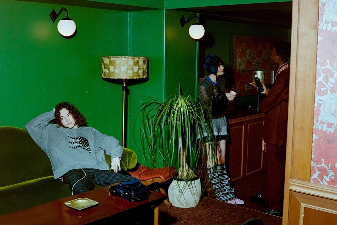 DAIRIKU 22AWバイカー チェック スラックス パンツ