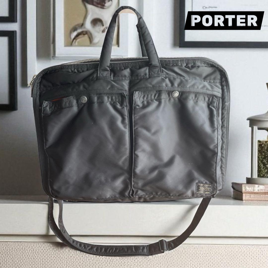 なみなみ様廃盤 PORTER TANKER ブリーフケース 2way ブラック