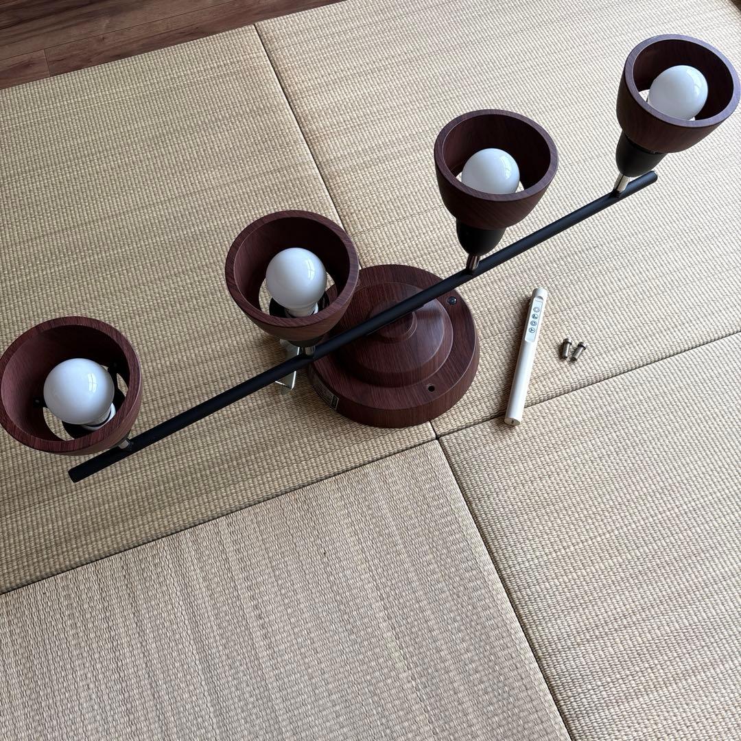 アートワークスタジオ　ハーモニーリモートシーリングライト　4連　電球付き