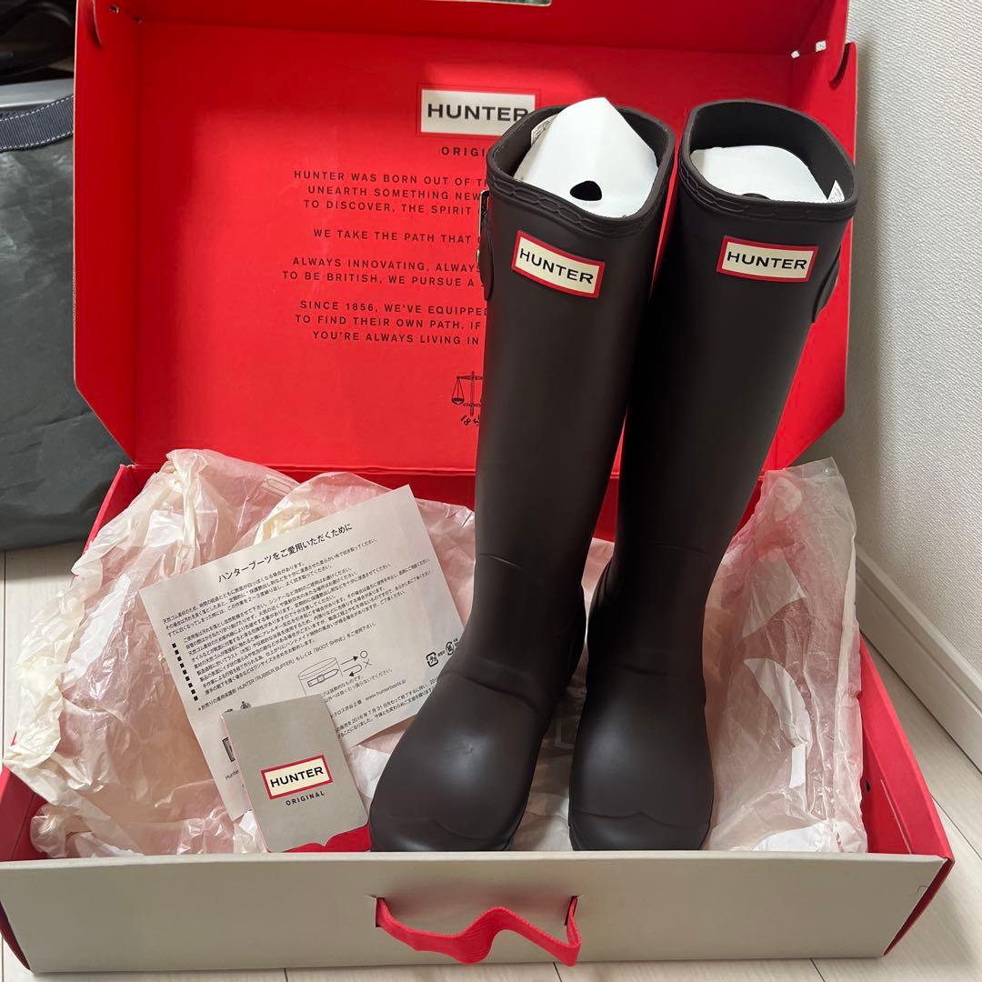 HUNTER ブーツ　オリジナル　ビターチョコレート