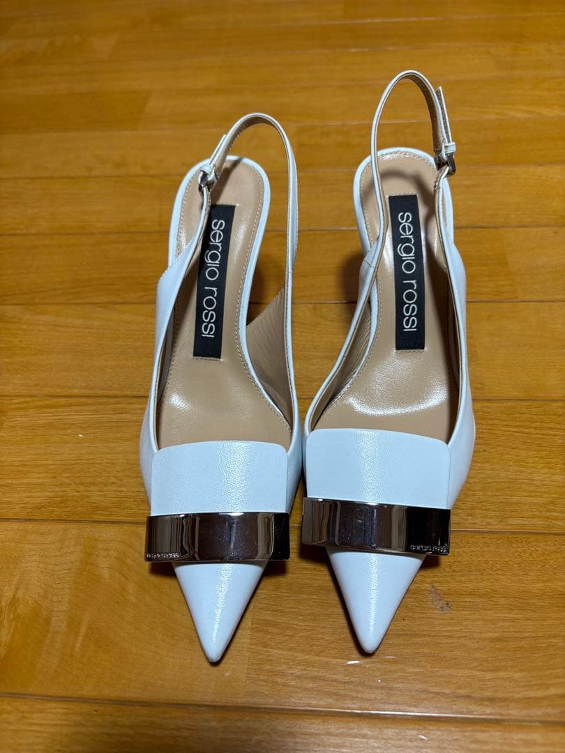 sergio rossi SR1 ミュール 36.5 ライトブルー