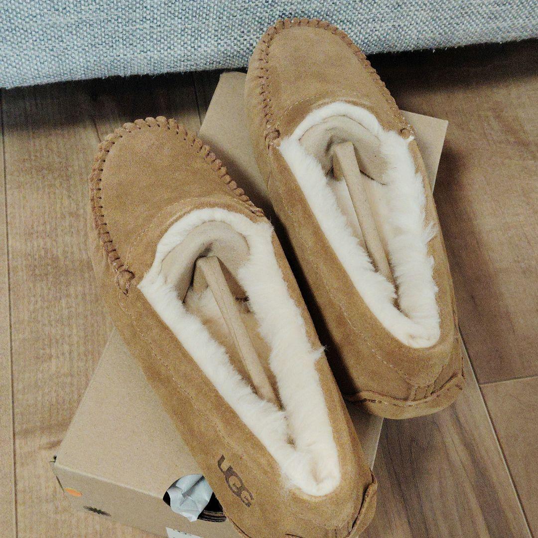 最終値下[新品未使用]UGGアグ♡モカシン チェスナット23cm US6