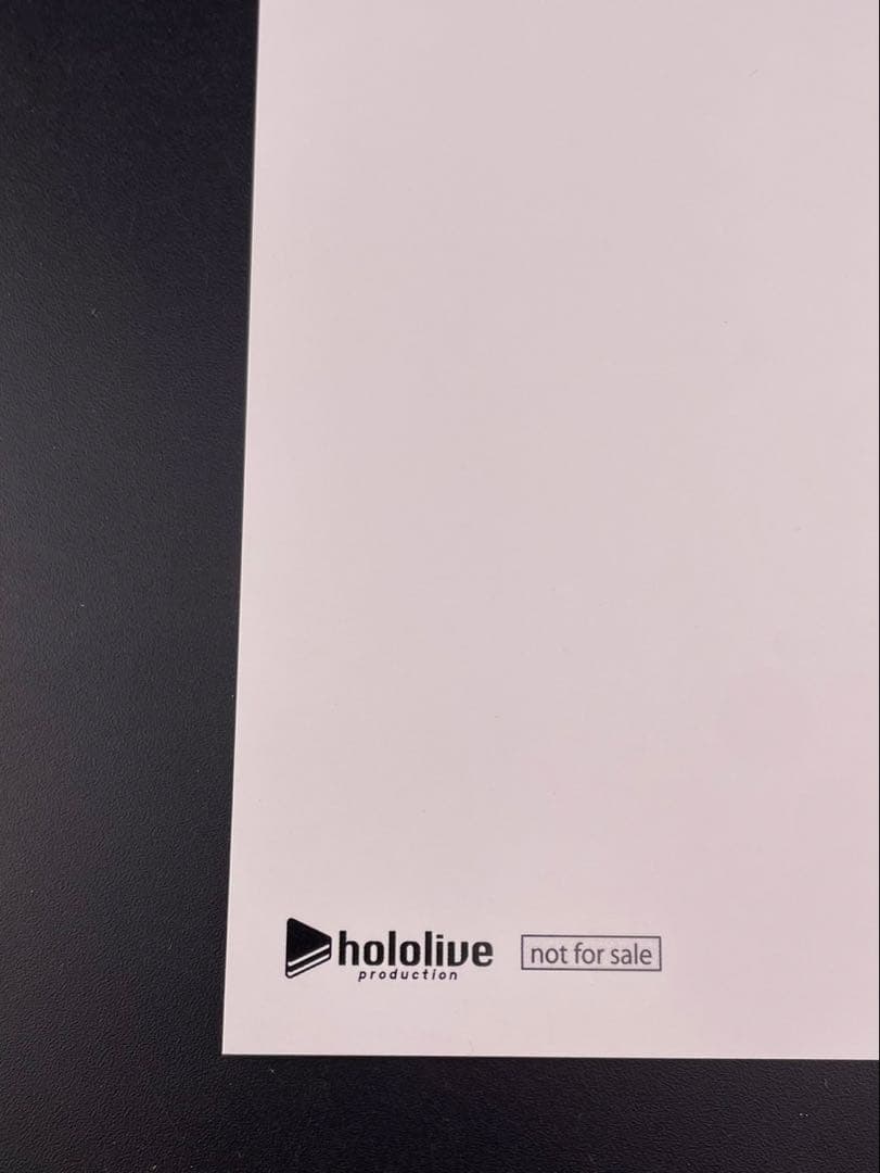 【中古品】ホロライブ　常闇トワ　誕生日記念2020年　直筆サイン入りポストカード