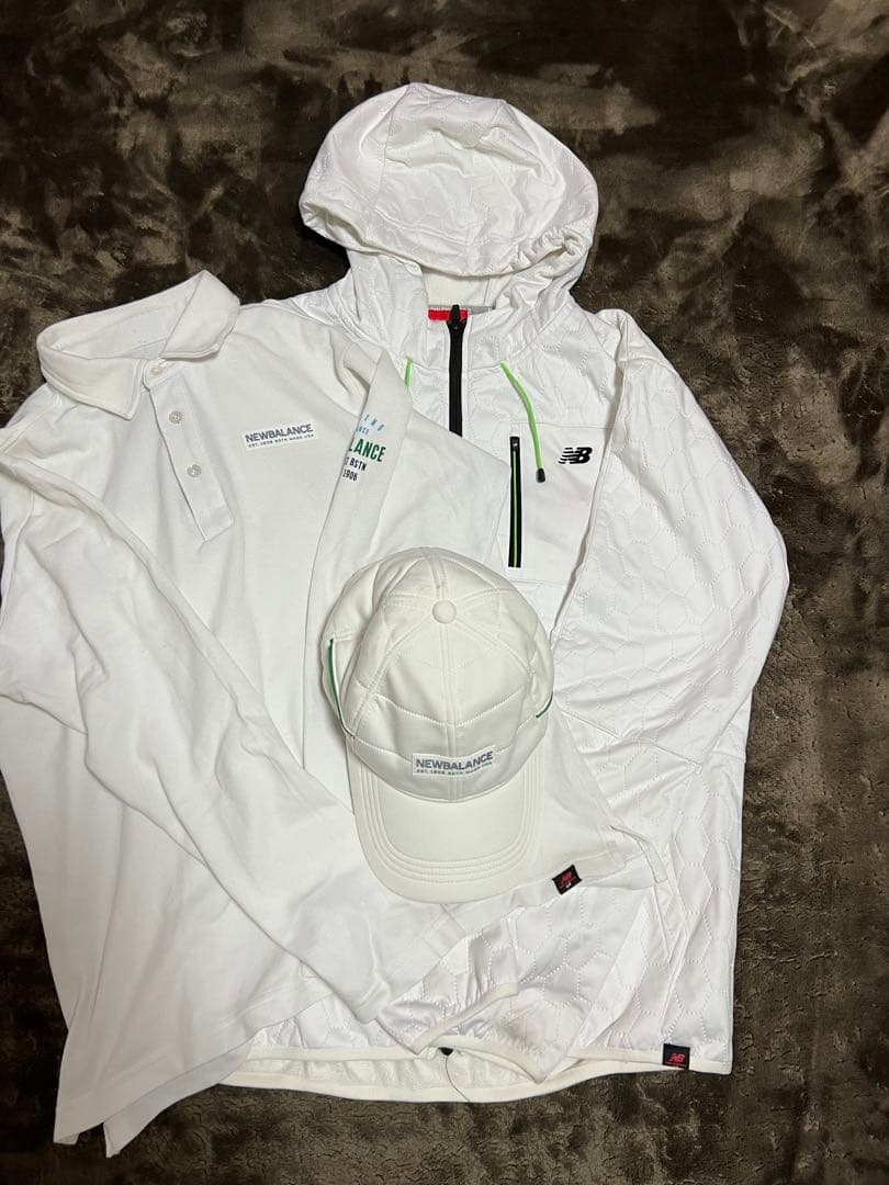 NEW BALANCEゴルフ　ロンT、アウター、キャップの3点セット