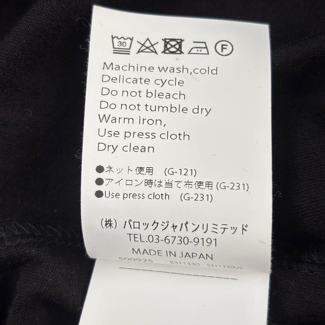 【25年モデル】エンフォルド アシンメトリードレープロングスリーブTシャツ 黒