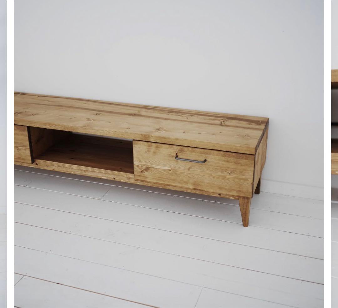 大幅値下げ中！NEALDテレビボード 150cm 無垢材 ブラウン 北欧