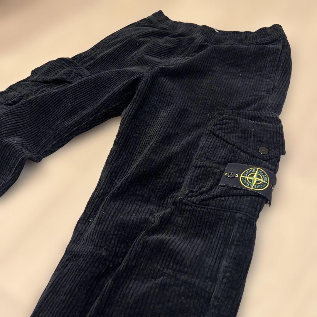 ストーンアイランド コーデュロイ カーゴパンツ ブラック 29