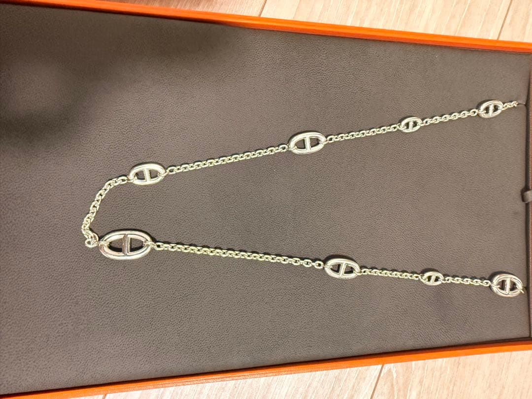 HERMES シルバー ネックレス ファランドール