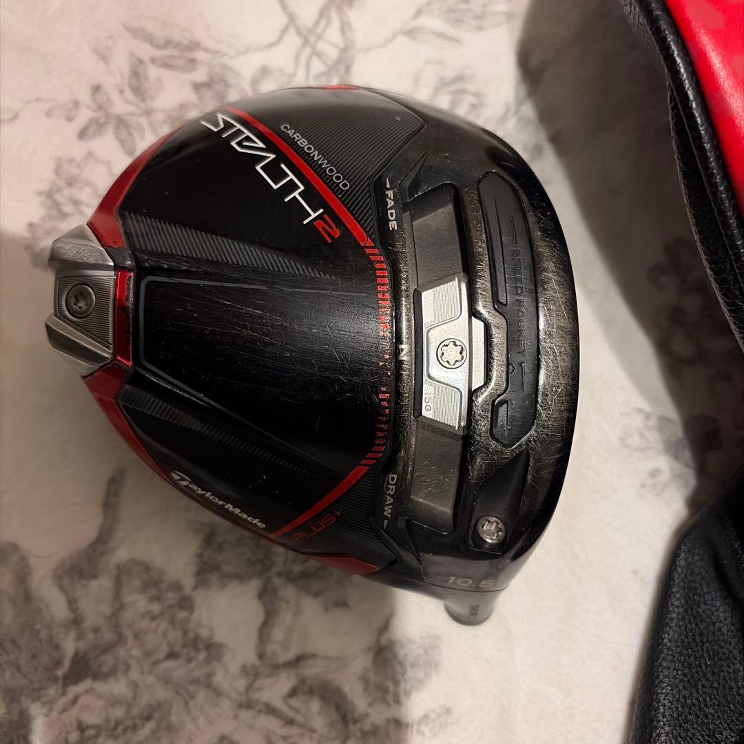 STEALTH 2 ドライバー レッド/ブラック ヘッドカバー付き