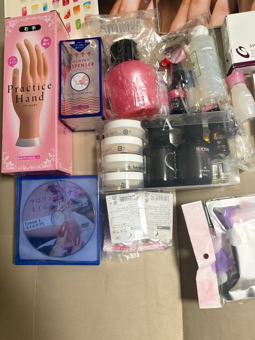 キャリカレ資格　ネイルセット