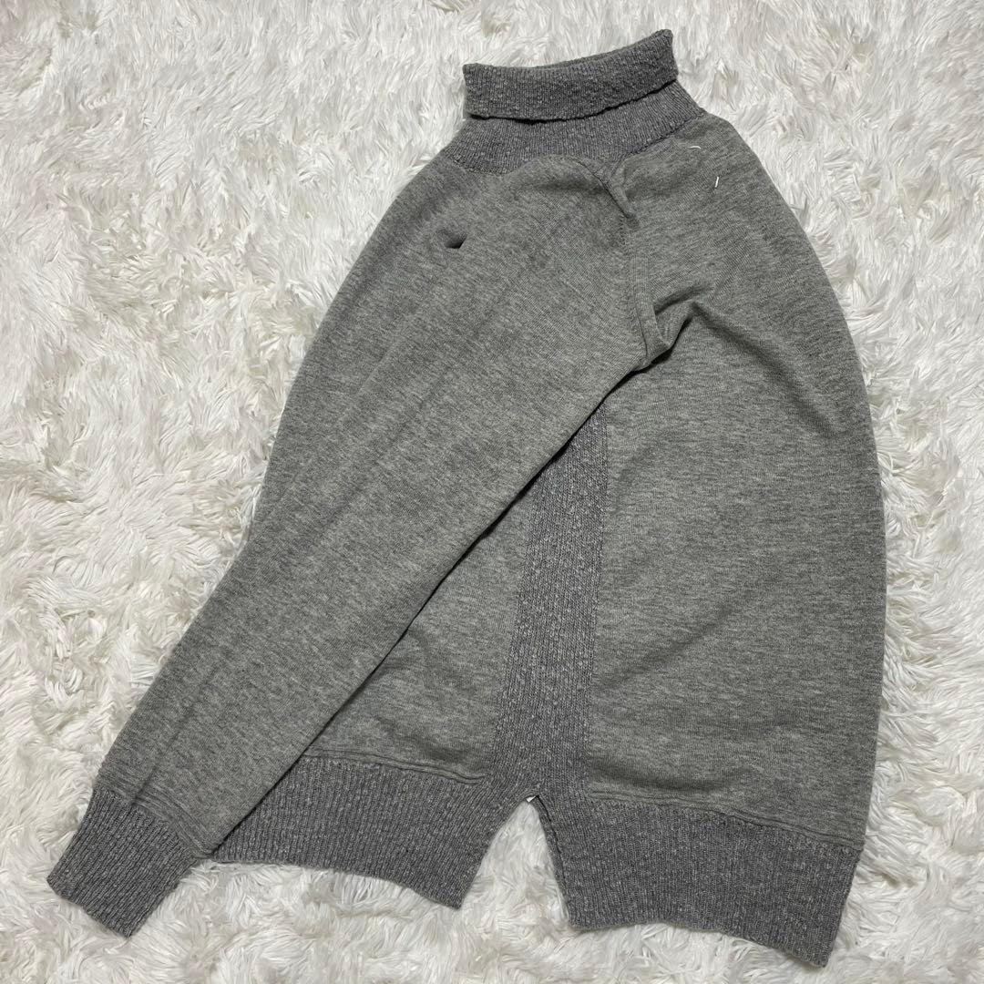 メゾンマルジェラ 17AW タートルネック ネップ加工 ニット グレー Mサイズ