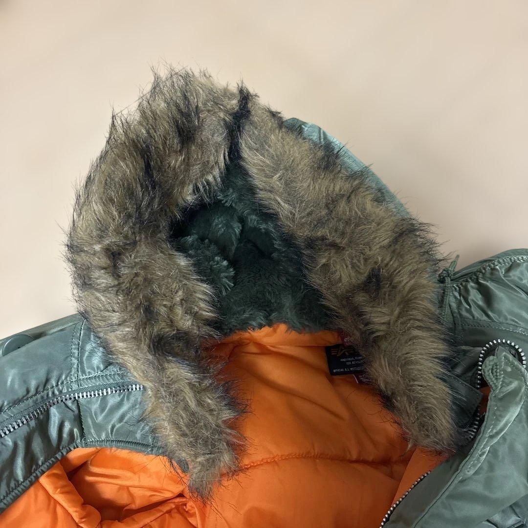 ALPHA オリーブグリーン ミリタリージャケット XL