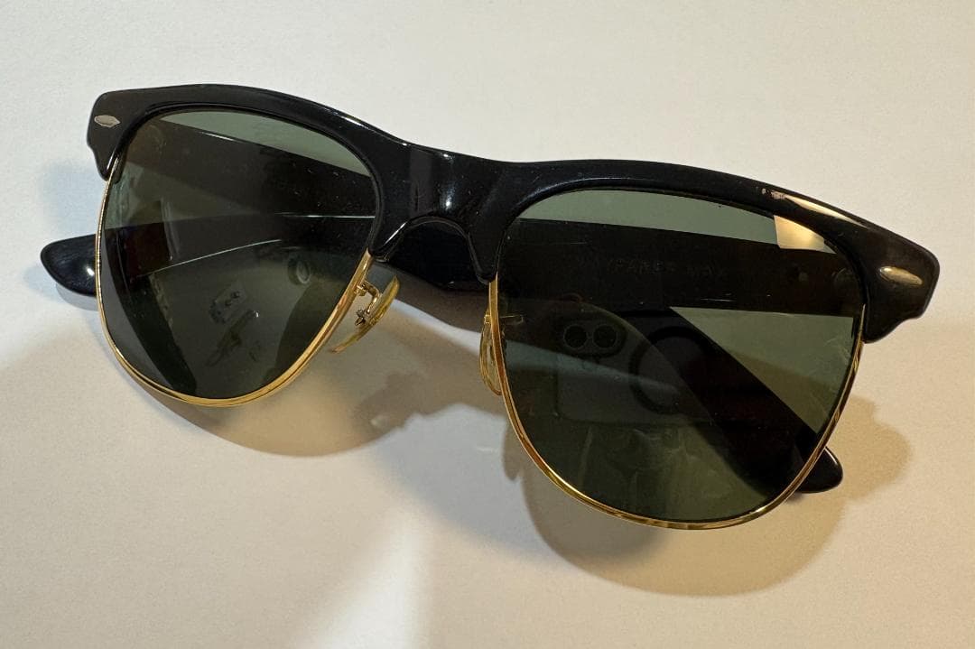 Ray-Ban WAYFARER MAX B&L U.S.A ブラック×ゴールド