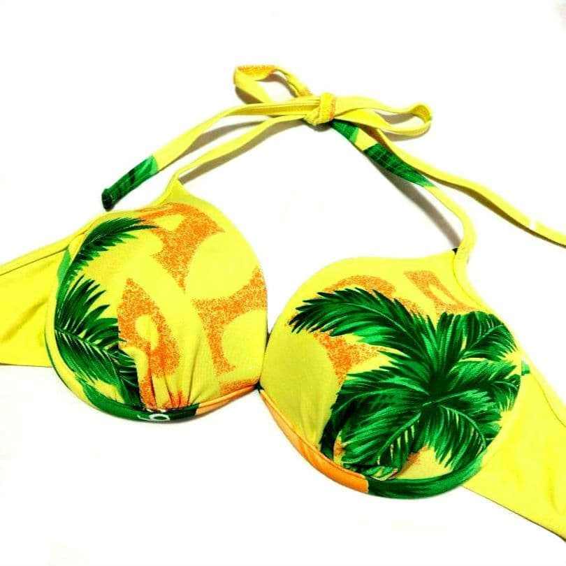 当時物 レア！！ ALBAROSA❤ロゴビキニ 水着❤平成ギャル❤ハワイアン柄