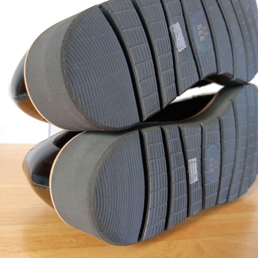 極美品◆DIANA ダイアナ WELLFIT エナメル タッセル ブラック