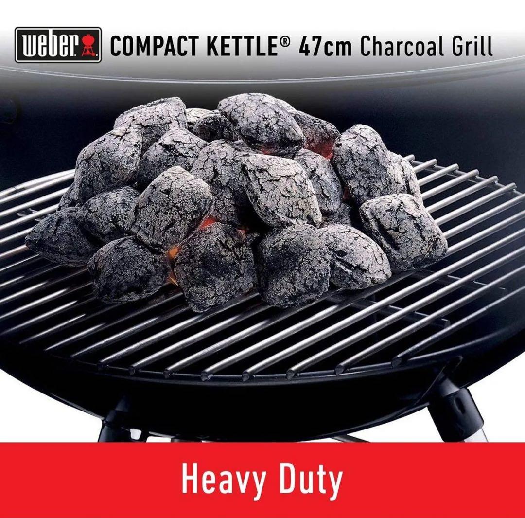 h767新品　Weber コンパクトケトル　チャコールグリル47cm 温度計付き