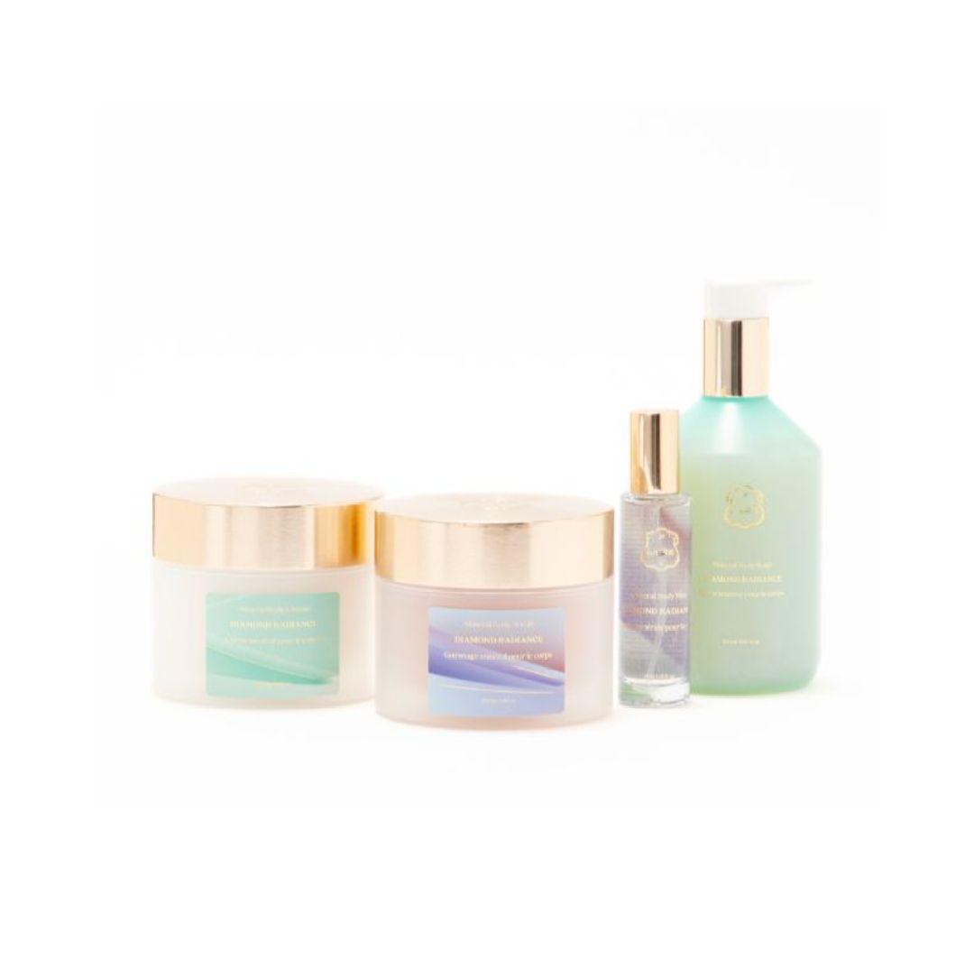 ダイヤモンドラディアンスシリーズボディソープ、スクラブ、ミスト、ボディクリーム