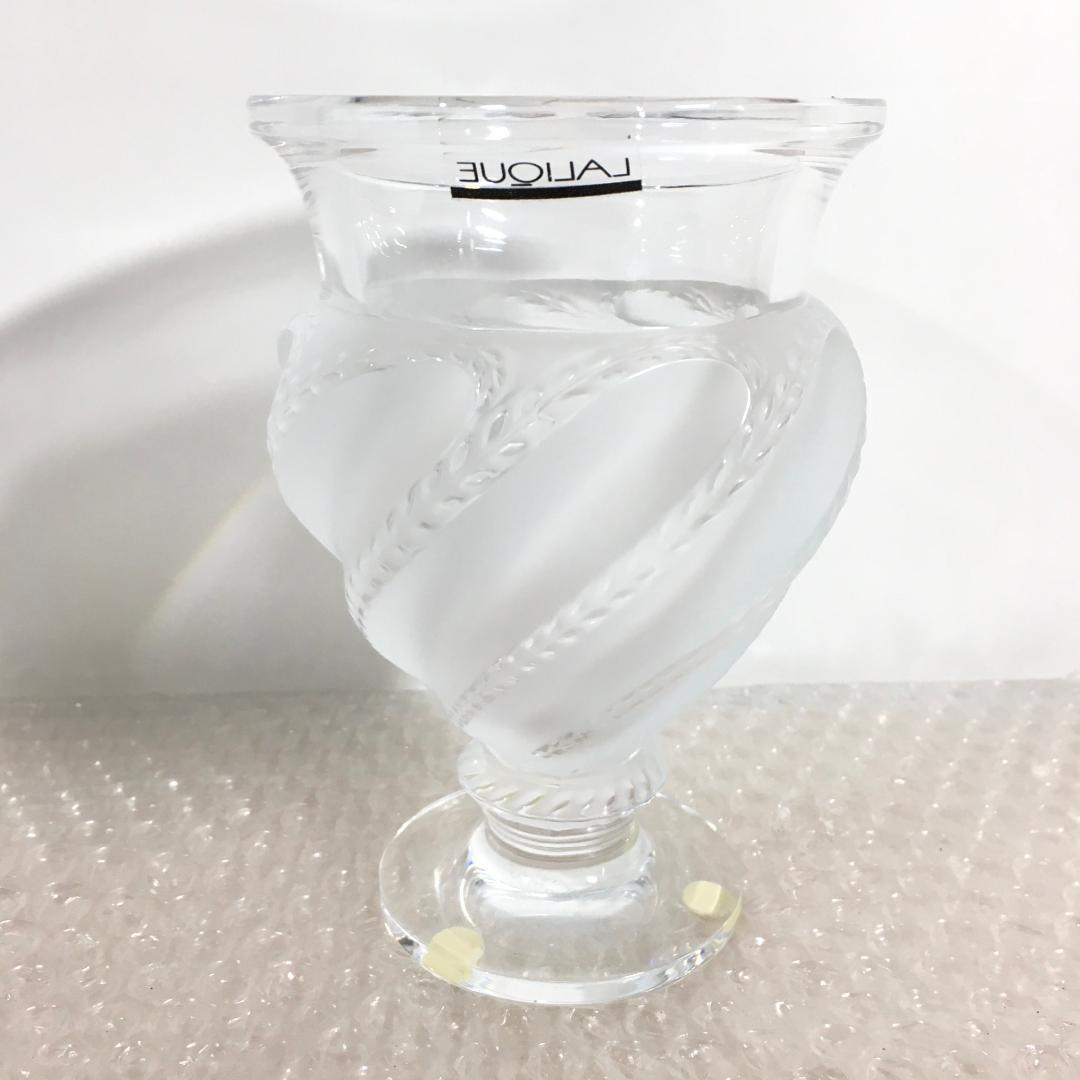 ○美品！ Lalique ラリック エルムノンヴィル 花瓶 フラワーベース レア