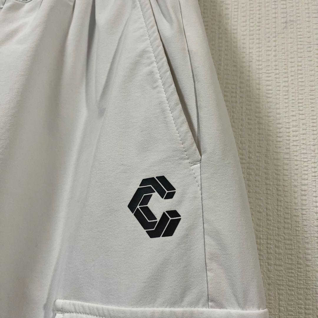 クロノス　CRONOS　ナイロンストレッチカーゴパンツ　Lサイズ　ホワイト